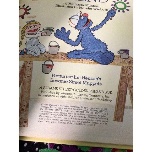 1981 Sesame Street Book “I Have A Friend” Jim Henson’s Muppets 😽 - Picture 9 of 13